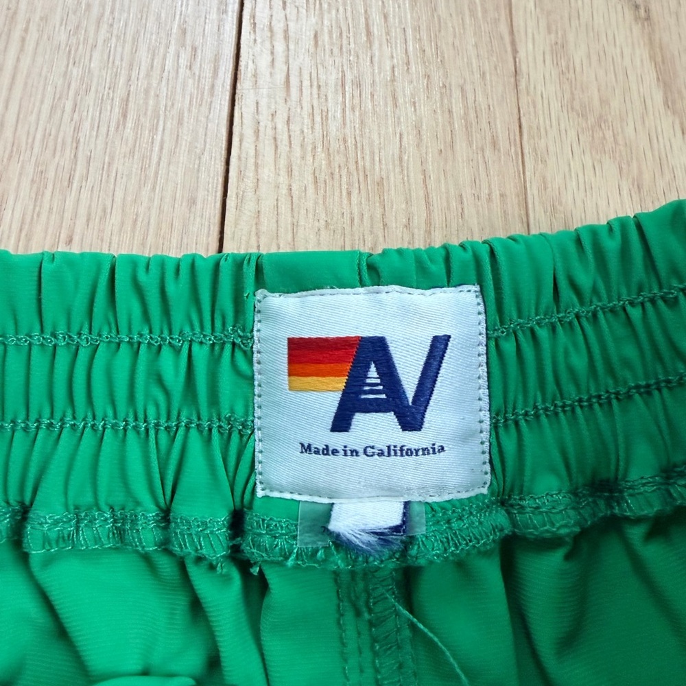 Aviator Nation Kids Rainbow Stripe Dolphin Shorts Green Retro - Picture 3 of 7